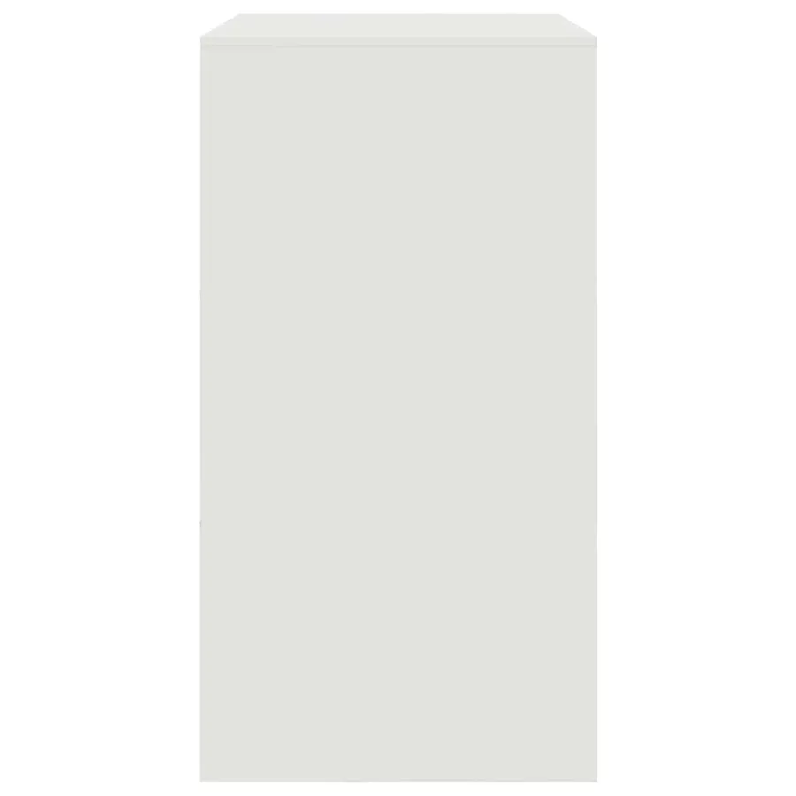 Buffet blanc 67x39x73 cm acier - 8