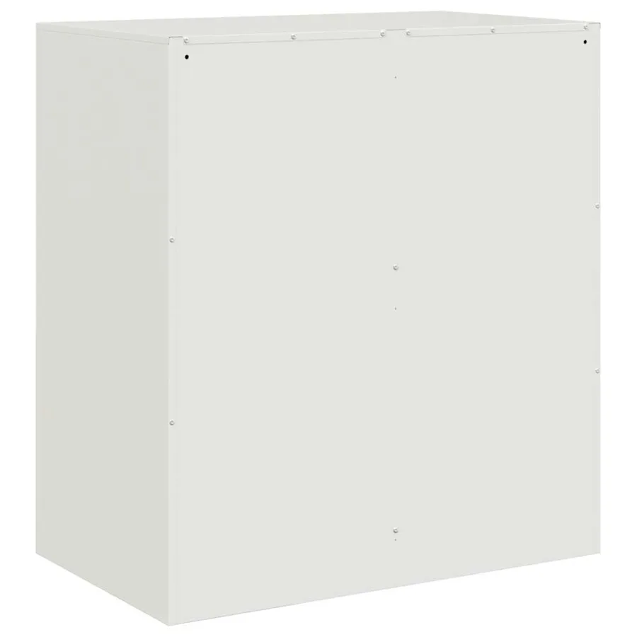 Buffet blanc 67x39x73 cm acier - 9