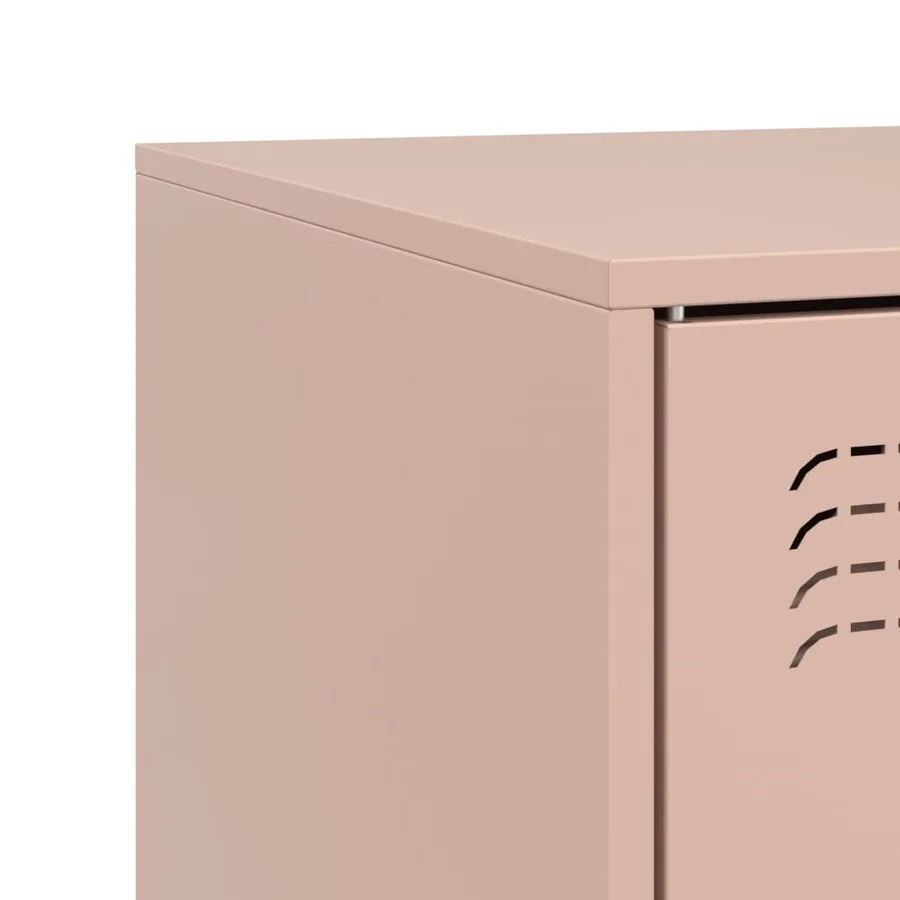 Meubles TV 2 pcs rose 67x39x44 cm acier - 11