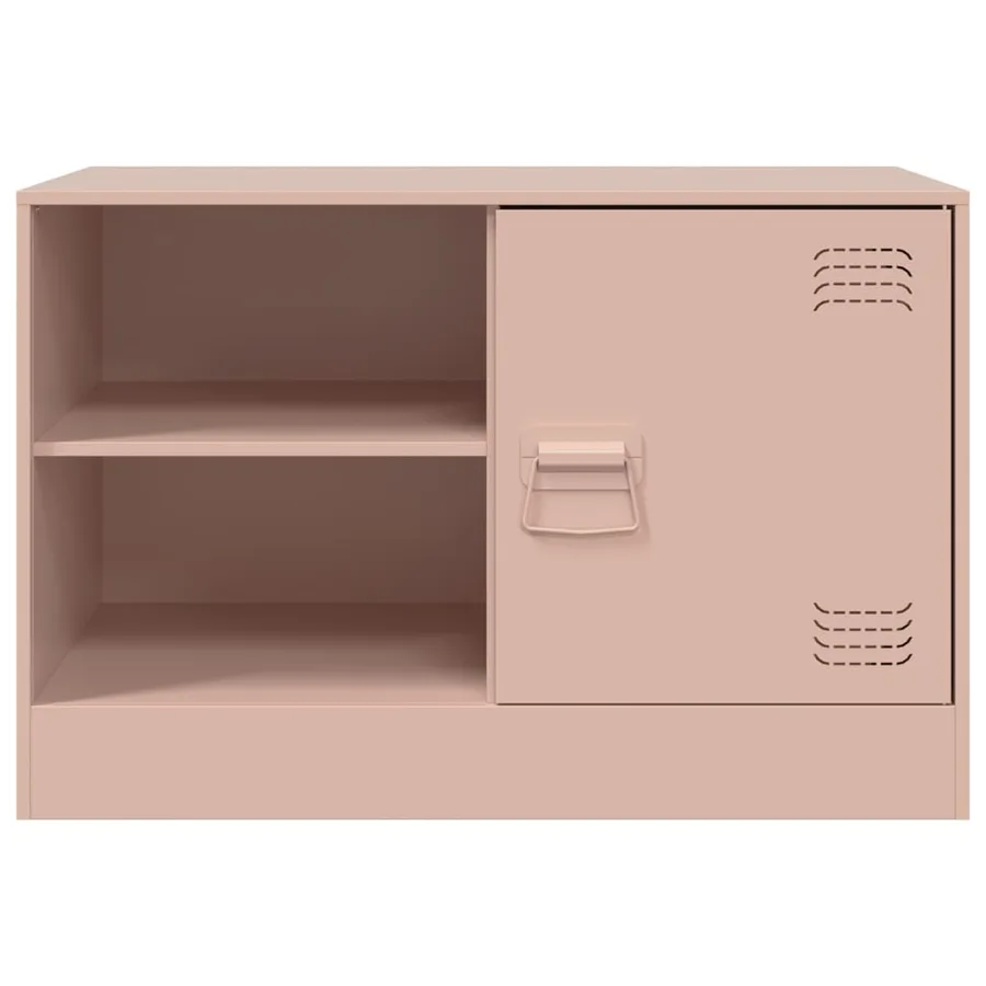 Meubles TV 2 pcs rose 67x39x44 cm acier - 5