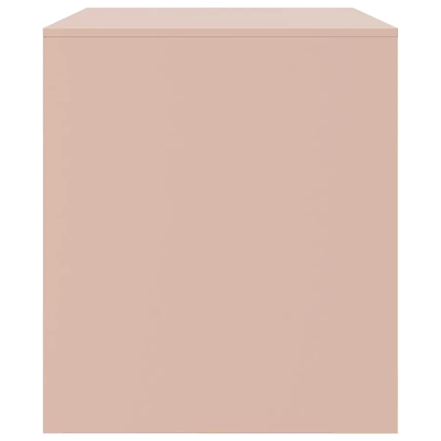 Meubles TV 2 pcs rose 67x39x44 cm acier - 8