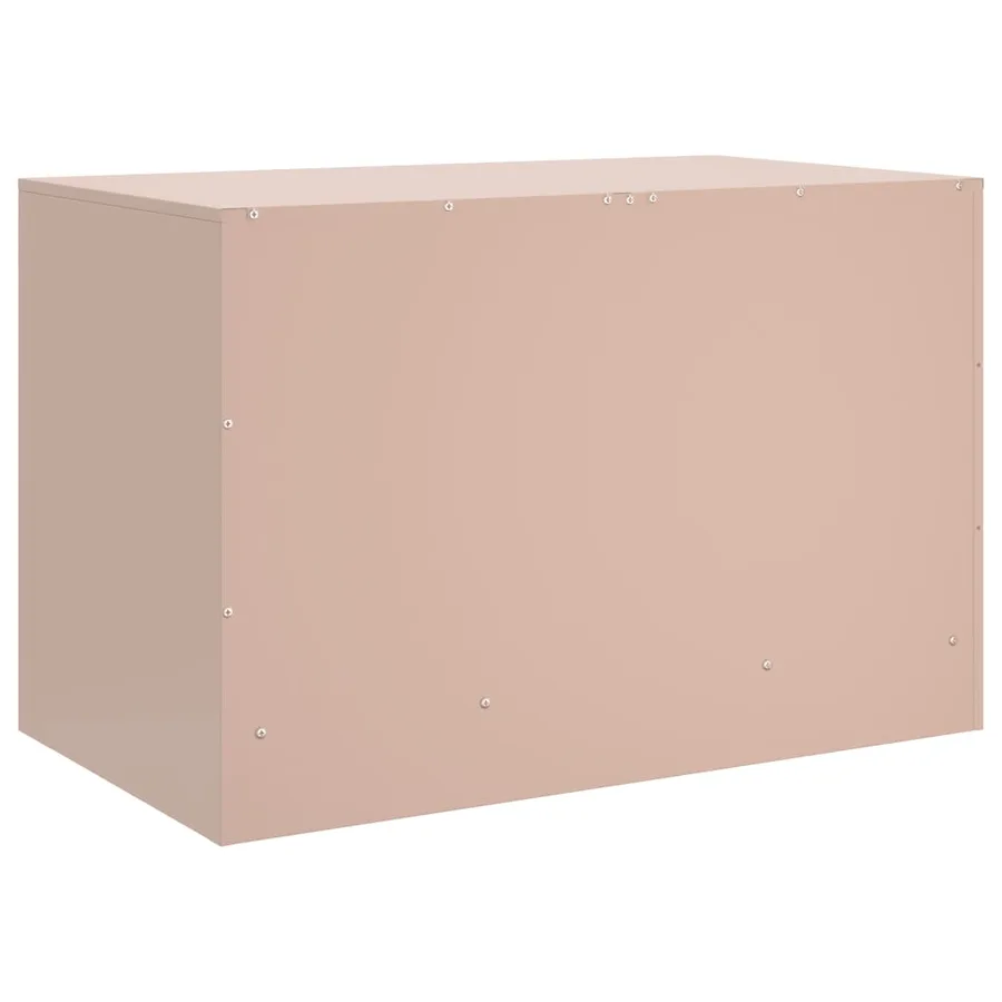 Meubles TV 2 pcs rose 67x39x44 cm acier - 9