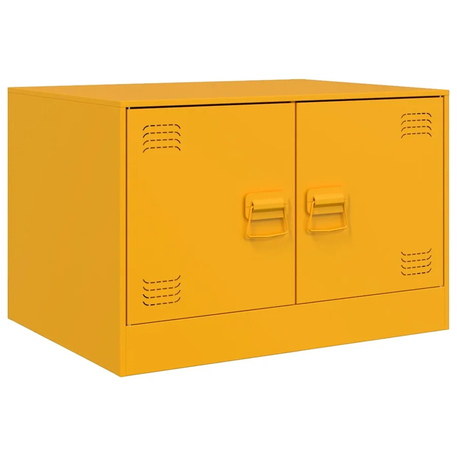 Table basse Jaune moutarde 67x50x44 cm acier - 2