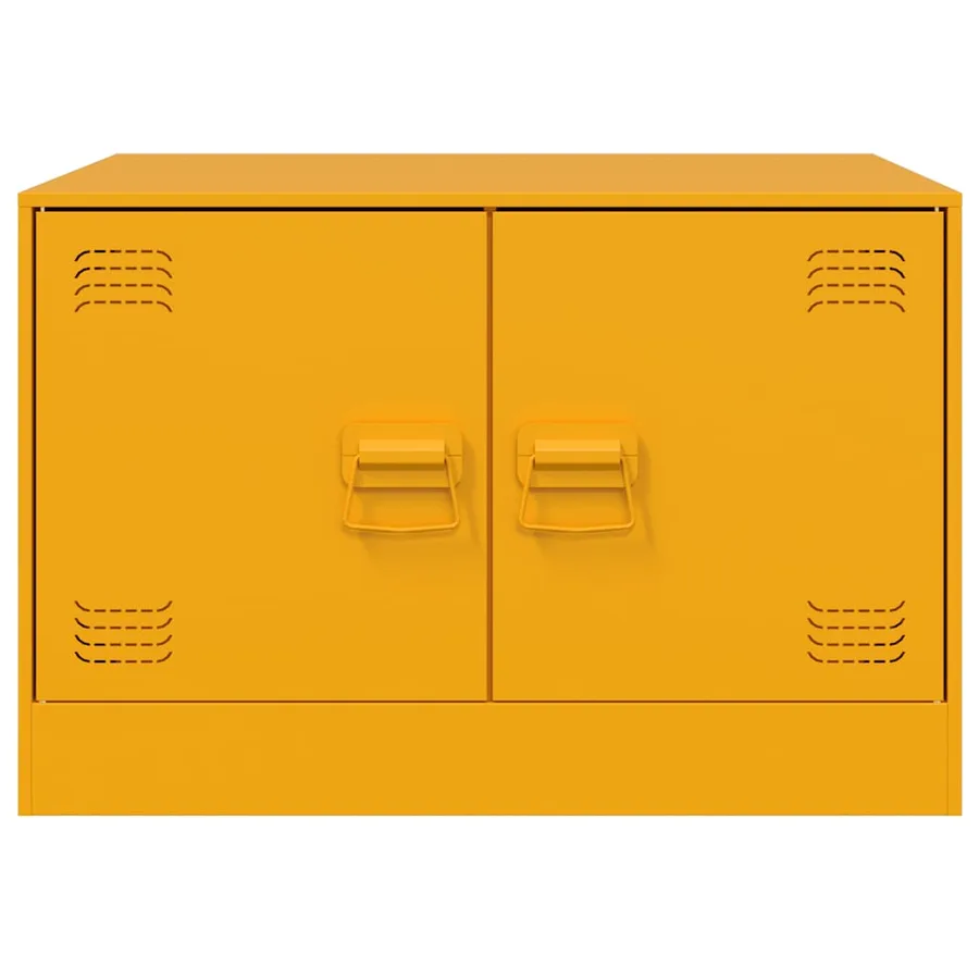 Table basse Jaune moutarde 67x50x44 cm acier - 6