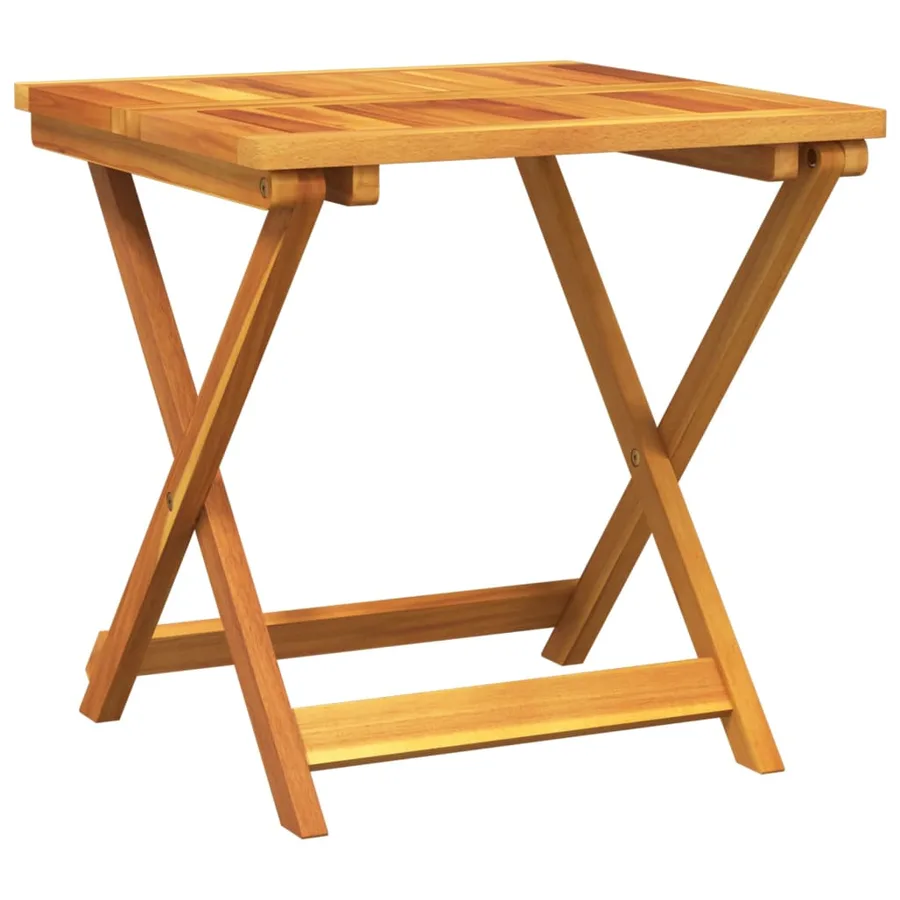 Ensemble à manger de jardin pliable 3 pcs bois d'acacia massif - 3