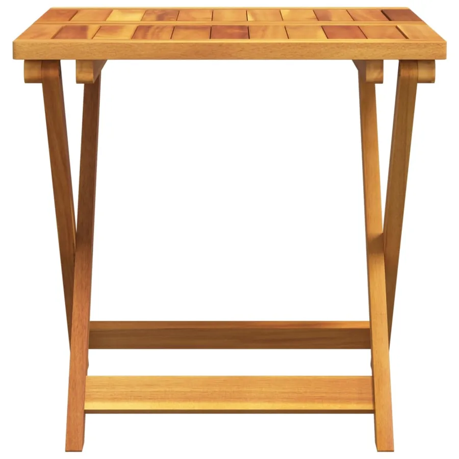Ensemble à manger de jardin pliable 3 pcs bois d'acacia massif - 4
