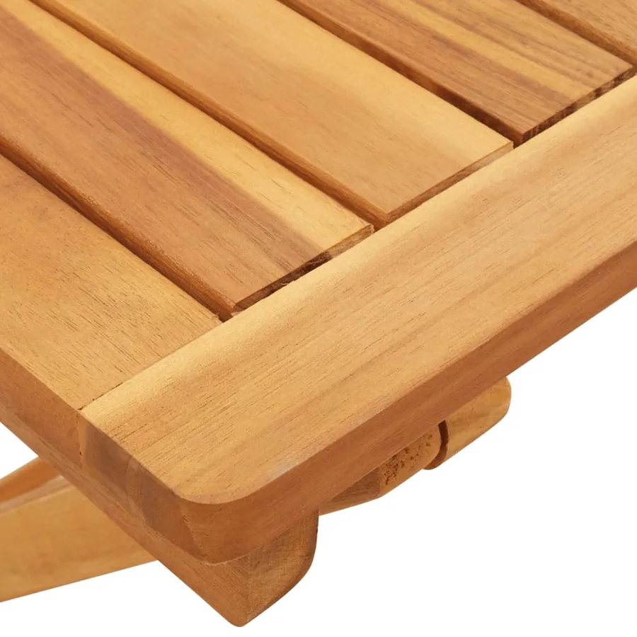 Ensemble à manger de jardin pliable 3 pcs bois d'acacia massif - 8