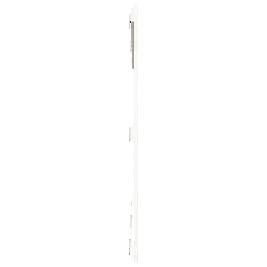 Tête de lit murale Blanc 204x3x110 cm Bois massif de pin - 5