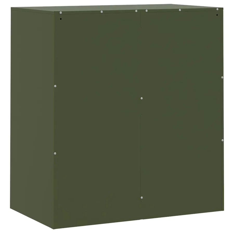 Buffet vert olive 67x39x73 cm acier - 9