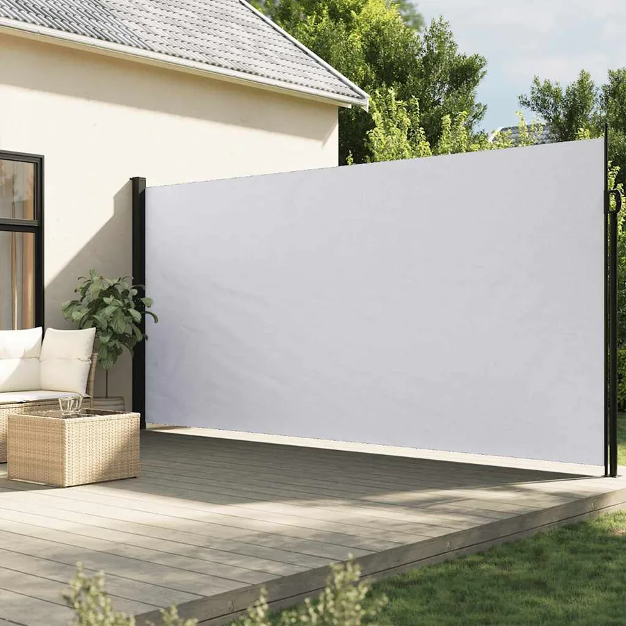 Auvent latéral rétractable blanc 200x300 cm