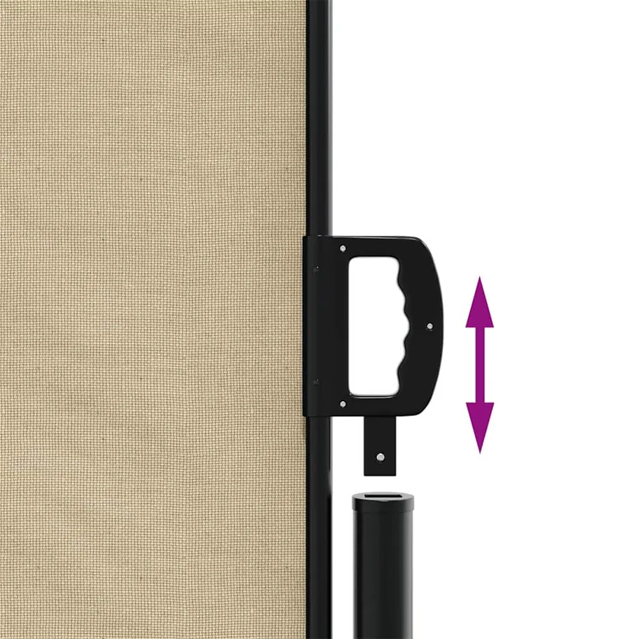 Auvent latéral rétractable beige 200x600 cm - 6