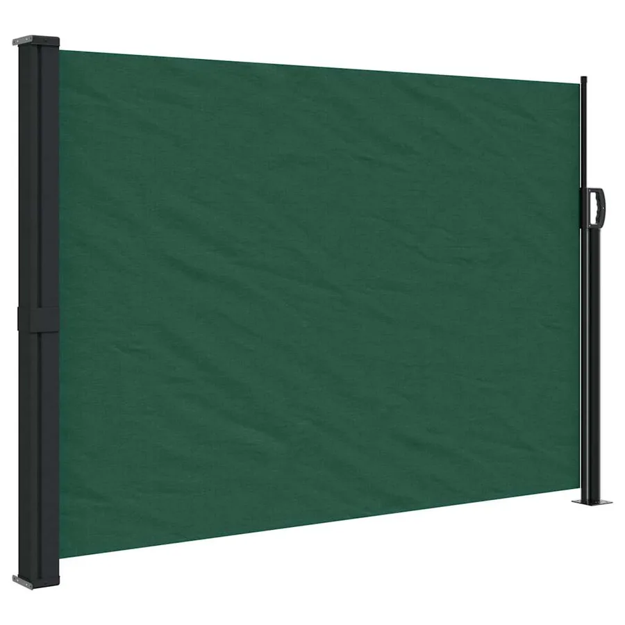 Auvent latéral rétractable vert foncé 140x600 cm - 2