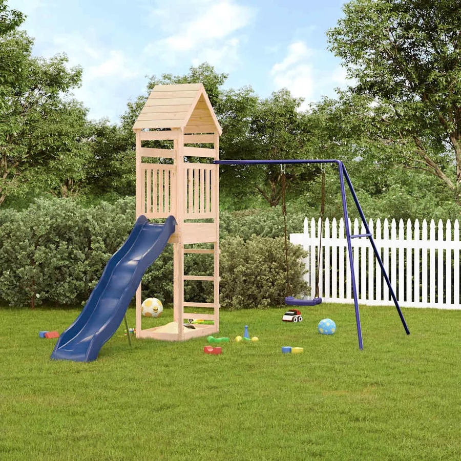 Aire de jeux d'extérieur bois de pin massif