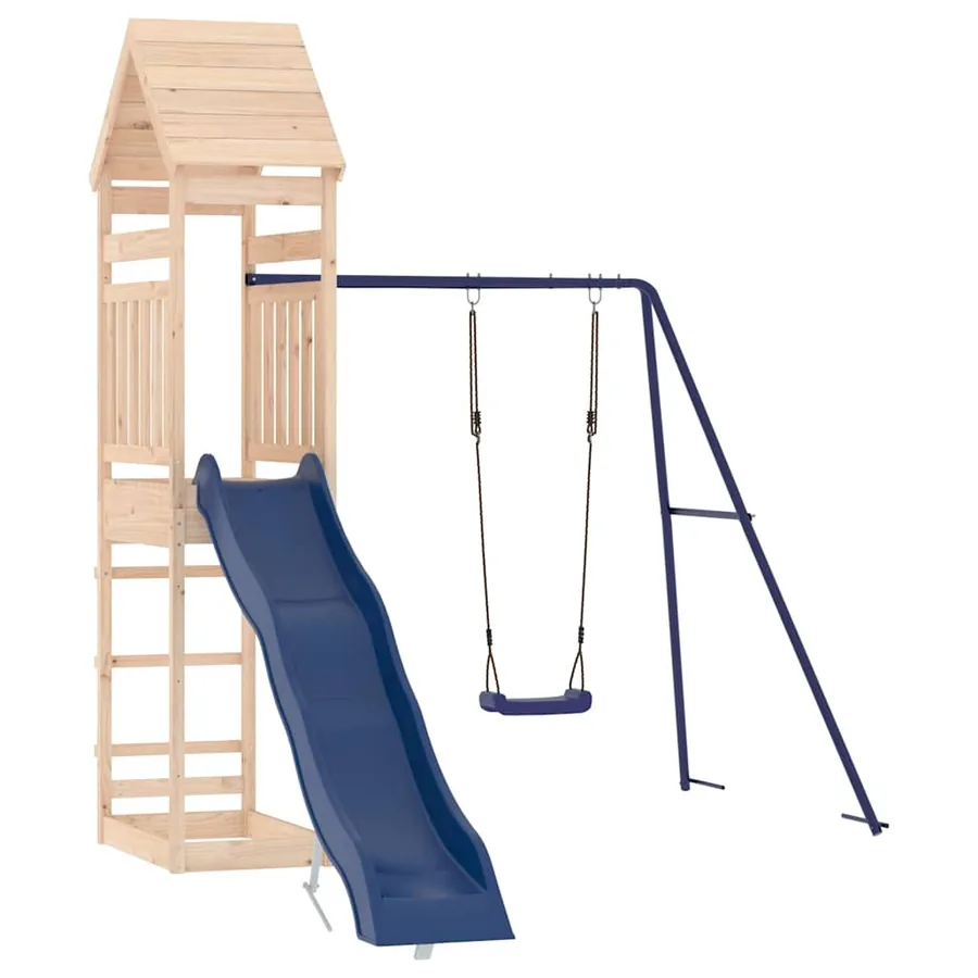 Aire de jeux d'extérieur bois de pin massif - 3