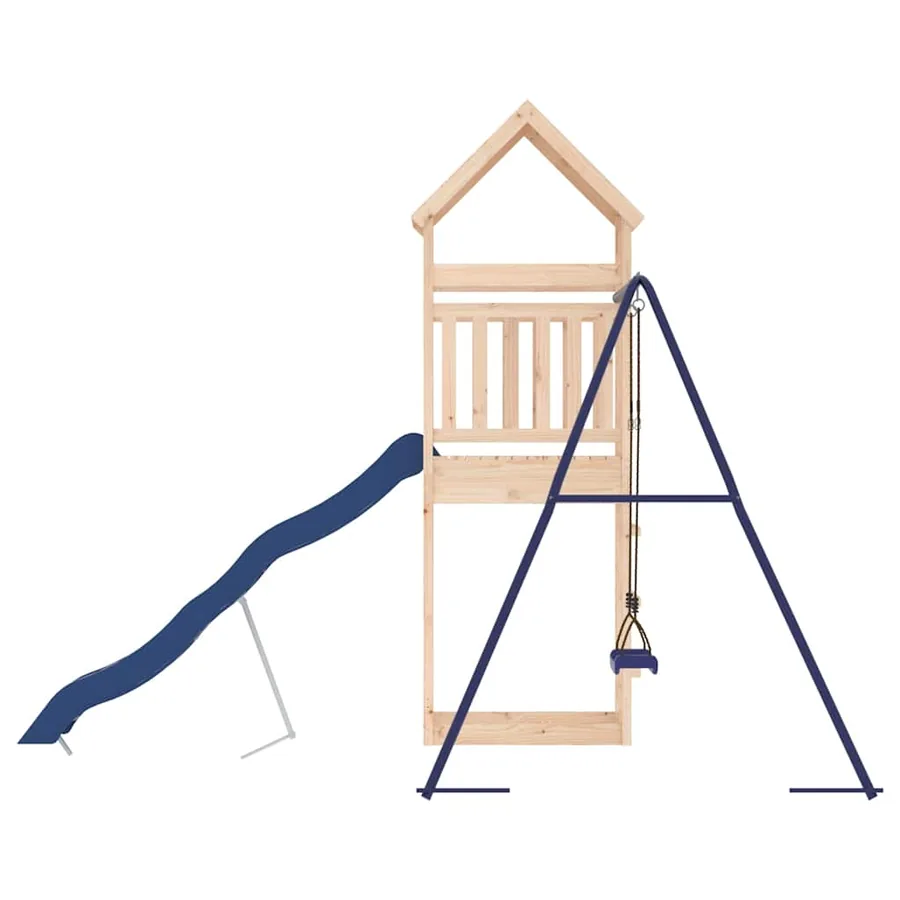 Aire de jeux d'extérieur bois de pin massif - 6