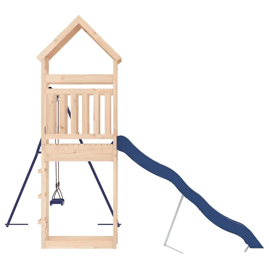 Aire de jeux d'extérieur bois de pin massif - 7