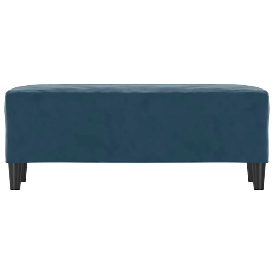 Banc Bleu 100x35x41 cm Velours - 3