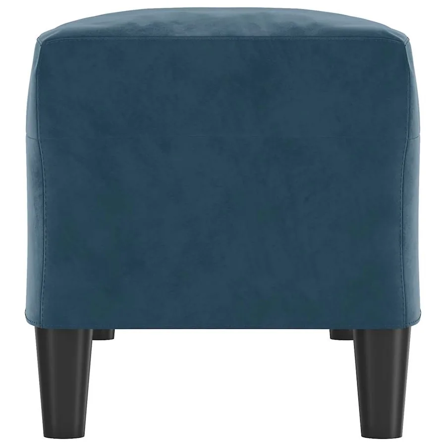 Banc Bleu 100x35x41 cm Velours - 4