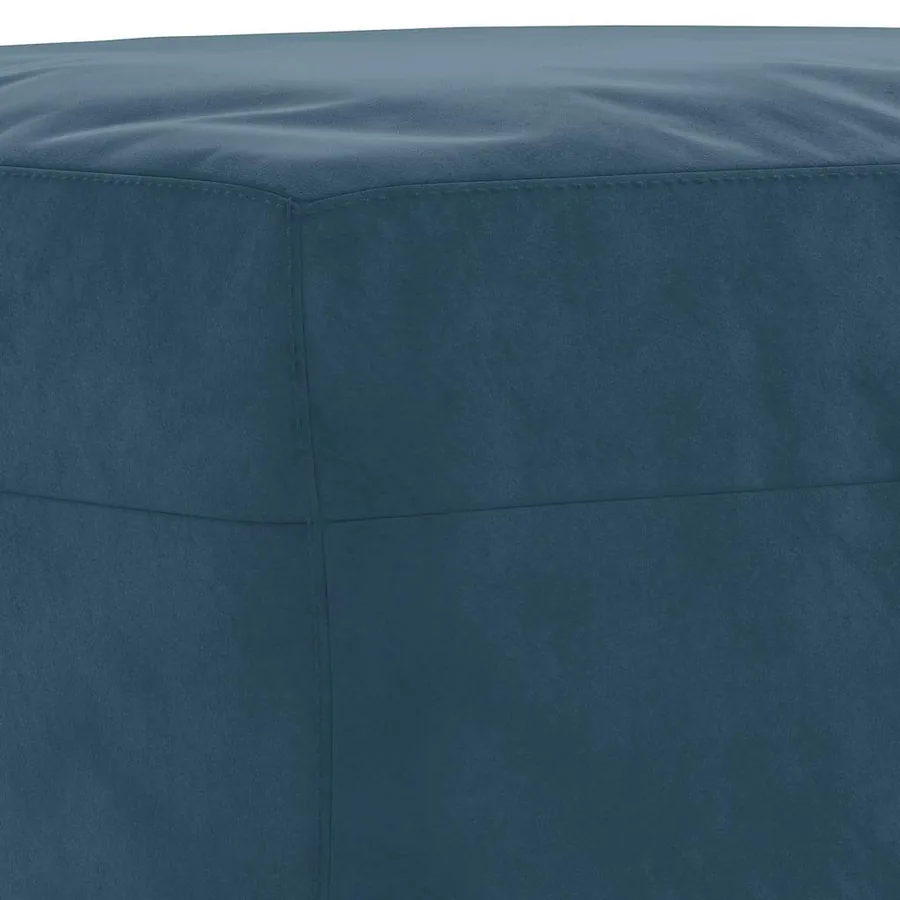 Banc Bleu 100x35x41 cm Velours - 5
