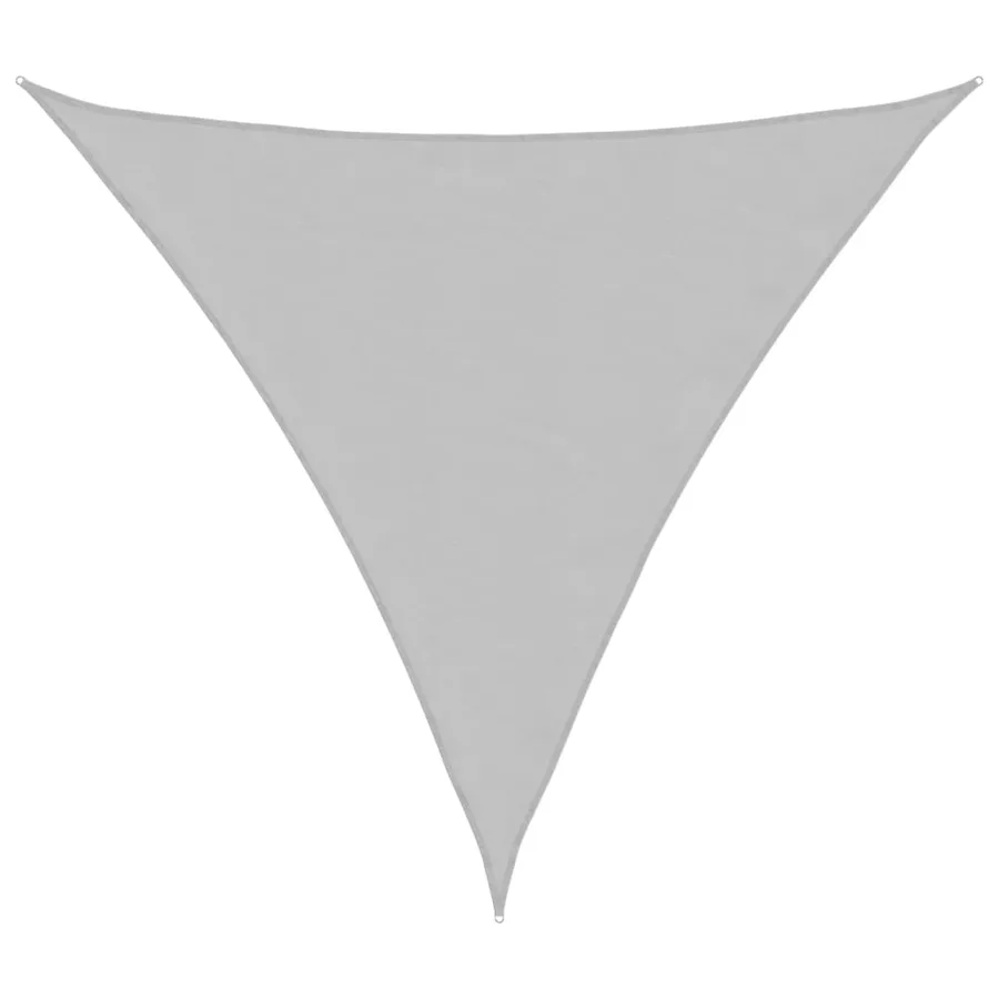 Voile d'ombrage gris clair 6x6x6 m 100% polyester oxford - 2