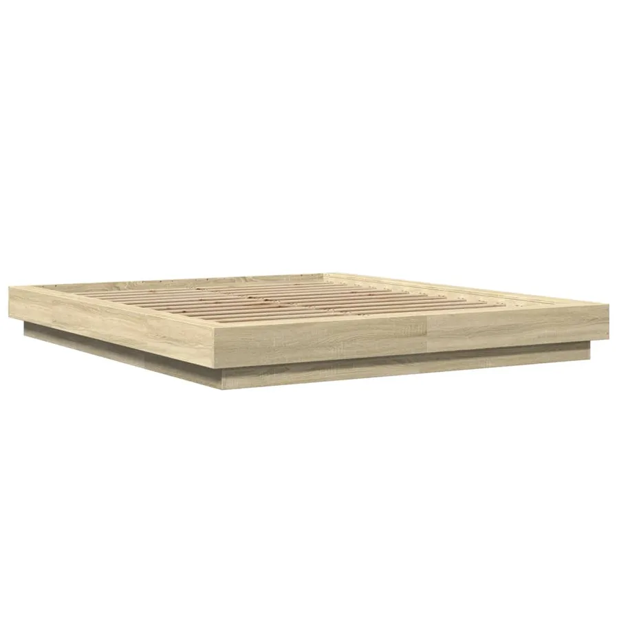 Cadre de lit avec lumières LED sans matelas 150x200 cm - 3