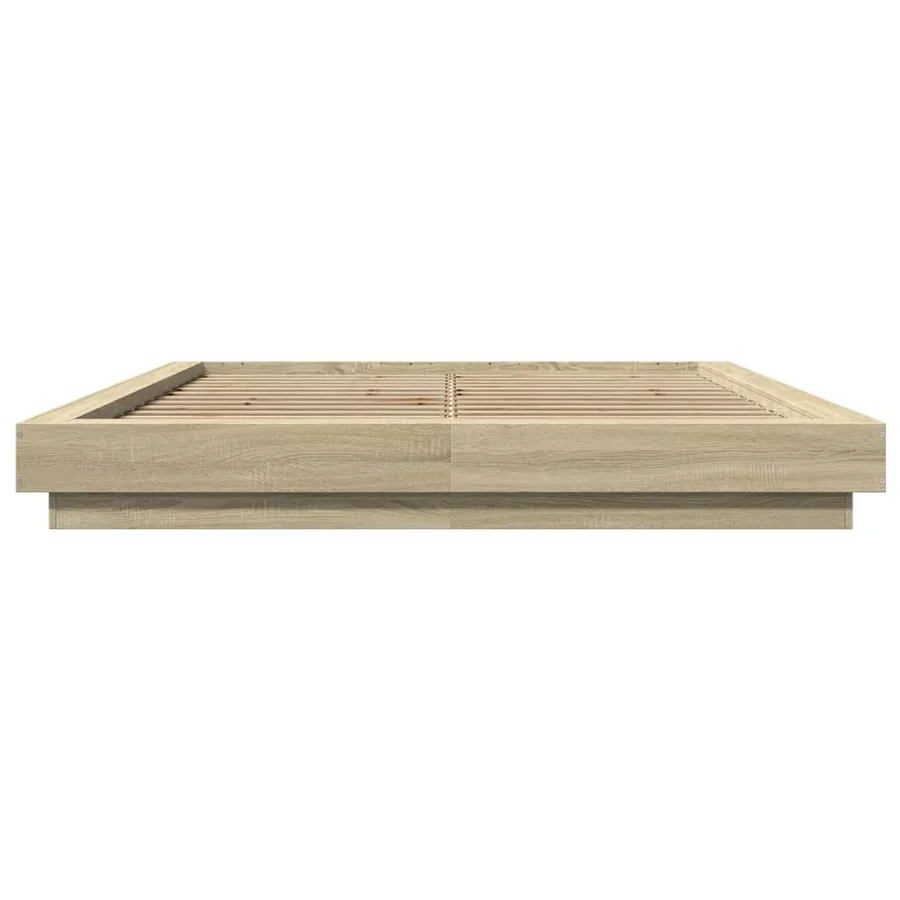 Cadre de lit avec lumières LED sans matelas 150x200 cm - 5