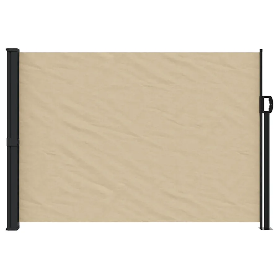 Auvent latéral rétractable beige 140x300 cm - 3