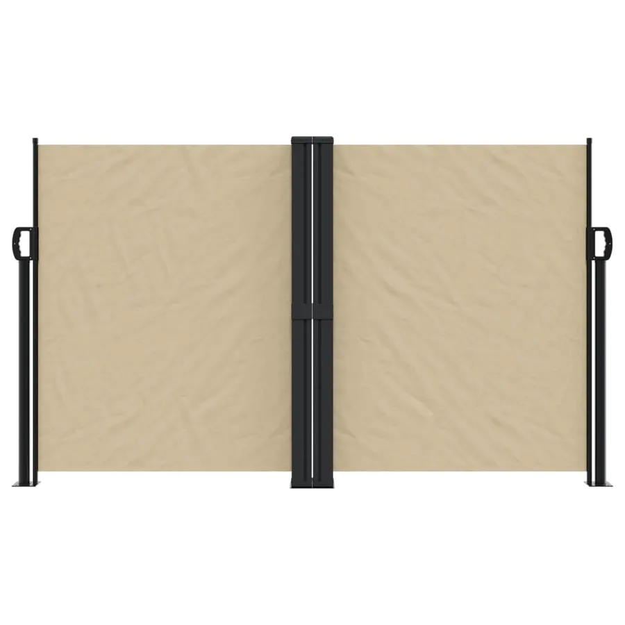 Auvent latéral rétractable beige 140x1200 cm - 3
