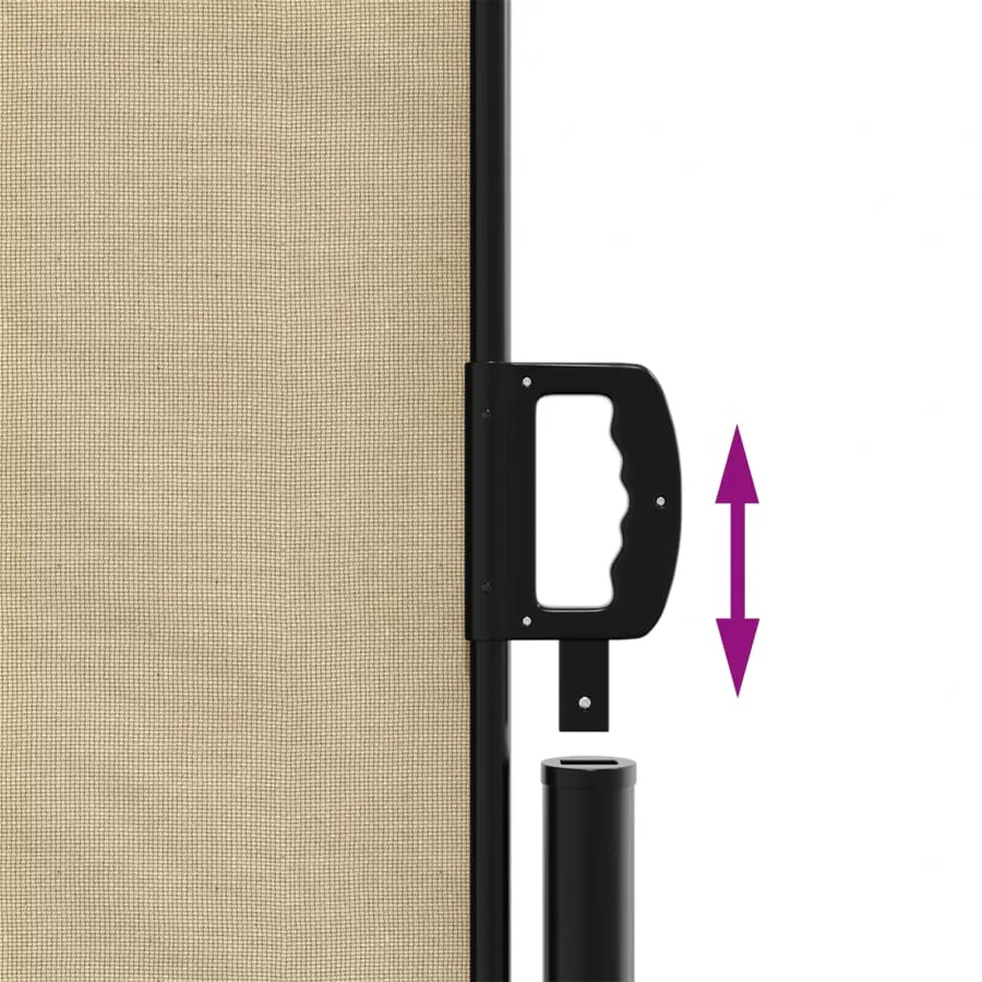 Auvent latéral rétractable beige 140x1200 cm - 6