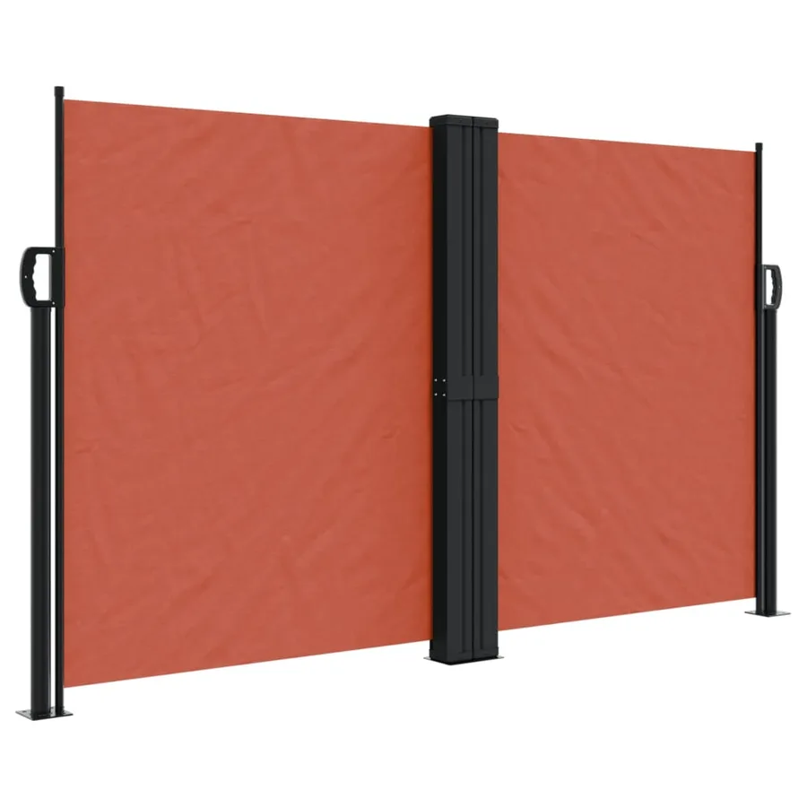 Auvent latéral rétractable terre cuite 140x600 cm - 2