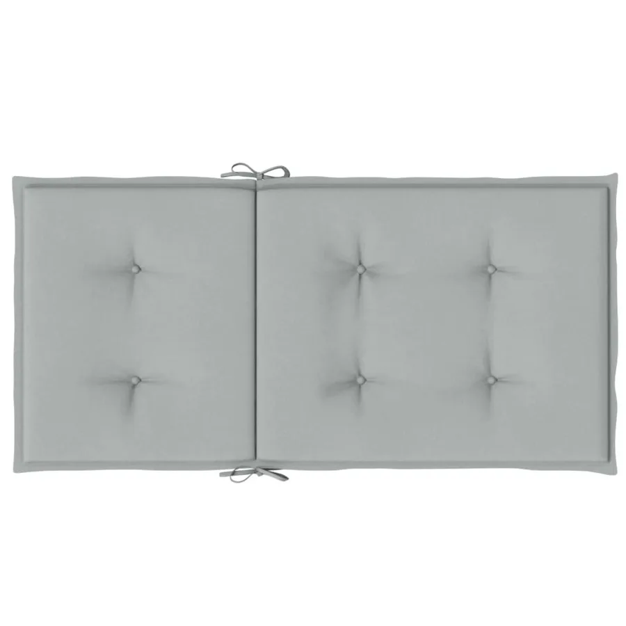Coussins de chaise à dossier bas lot de 4 gris clair mélangé - 7