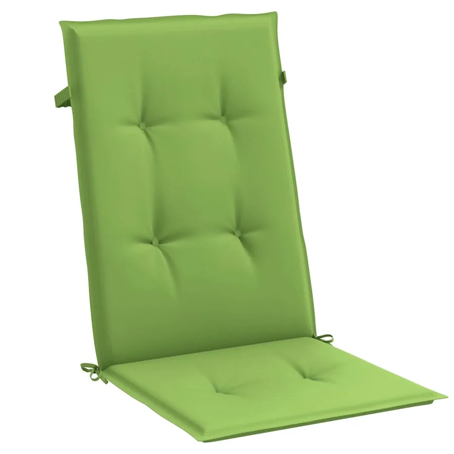Coussins de chaise à dossier haut lot de 2 vert mélangé tissu - 5