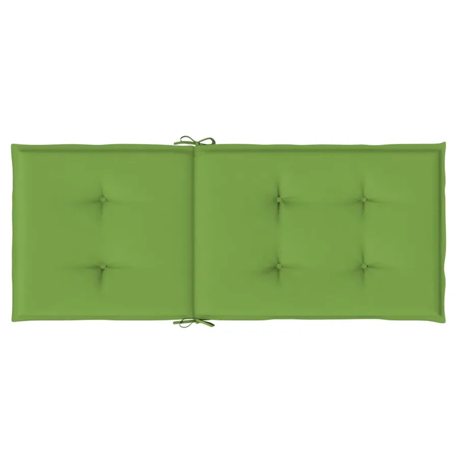 Coussins de chaise à dossier haut lot de 2 vert mélangé tissu - 7