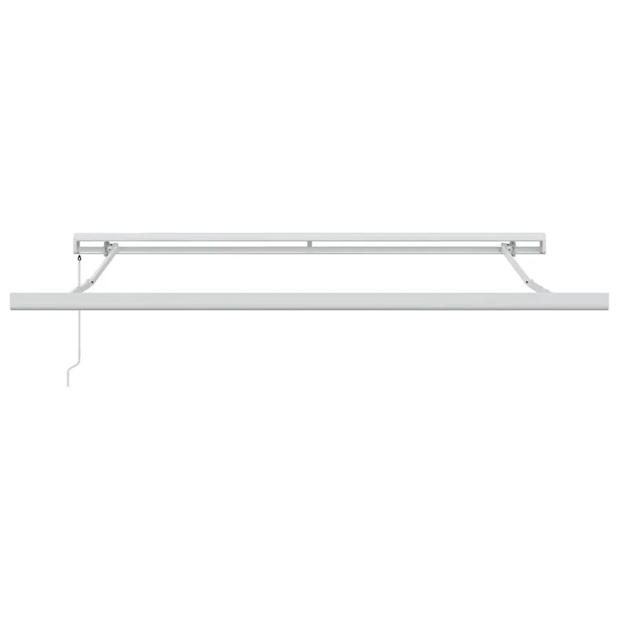 Auvent rétractable anthracite/blanc 3x2,5 m tissu et aluminium - 6