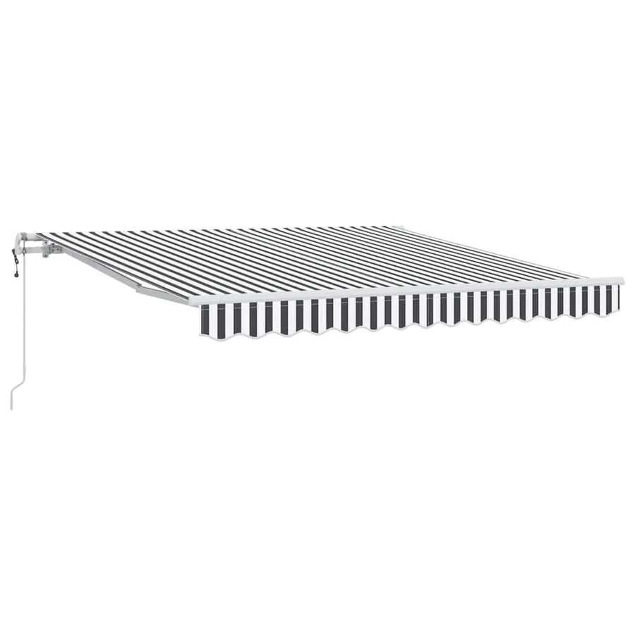Auvent rétractable automatique anthracite et blanc 300x250 cm - 2