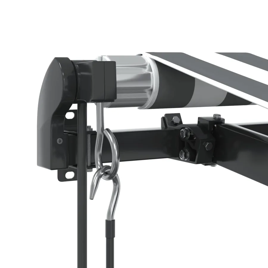 Auvent rétractable automatique avec LED anthracite et blanc - 7