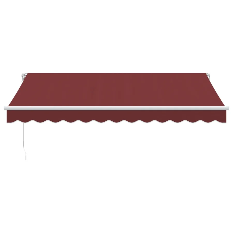 Auvent manuel rétractable bordeaux 350x250 cm - 3