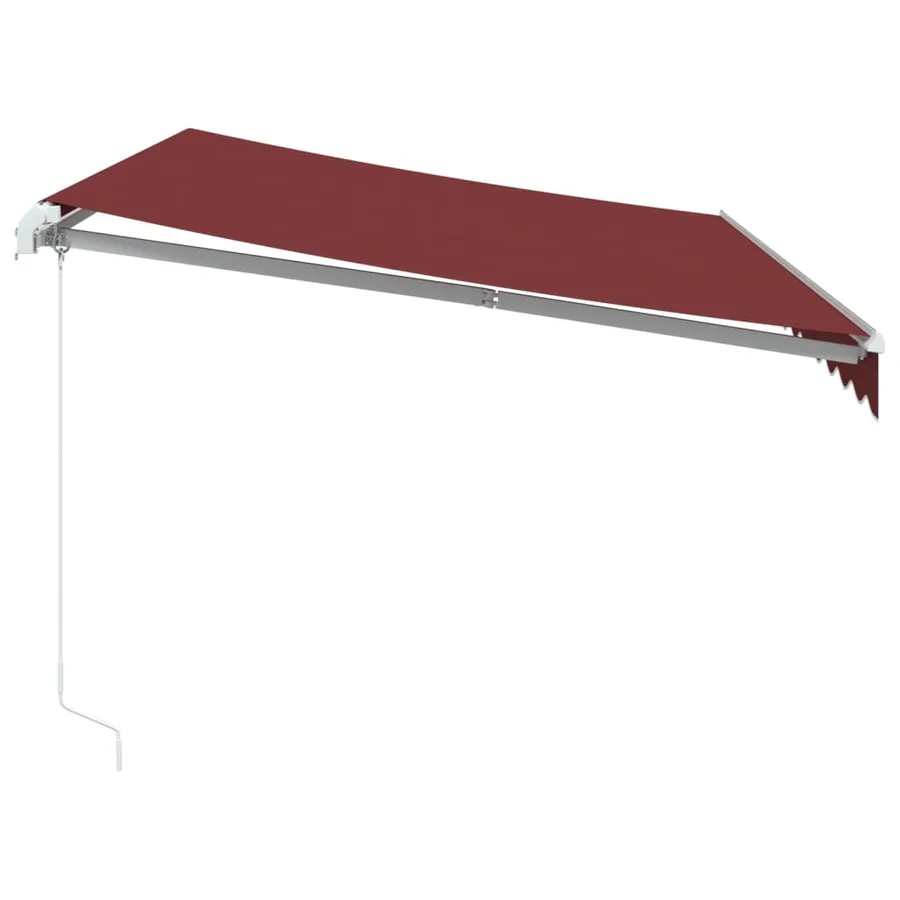 Auvent manuel rétractable bordeaux 350x250 cm - 4