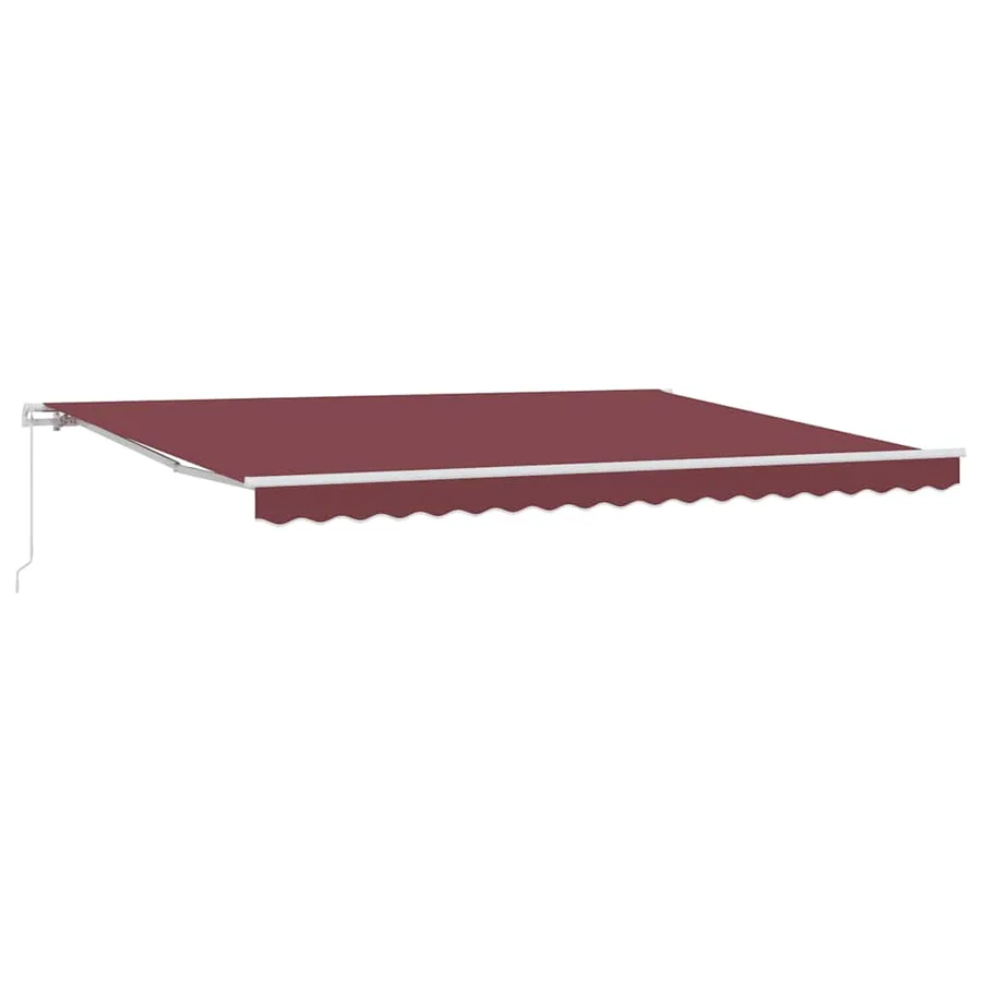 Auvent manuel rétractable bordeaux 450x300 cm - 2