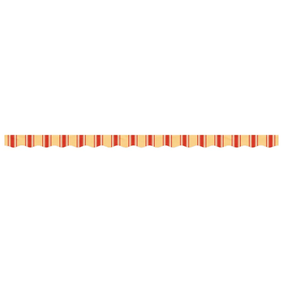 Tissu de remplacement de cantonnière d’auvent jaune orange 4 m - 3