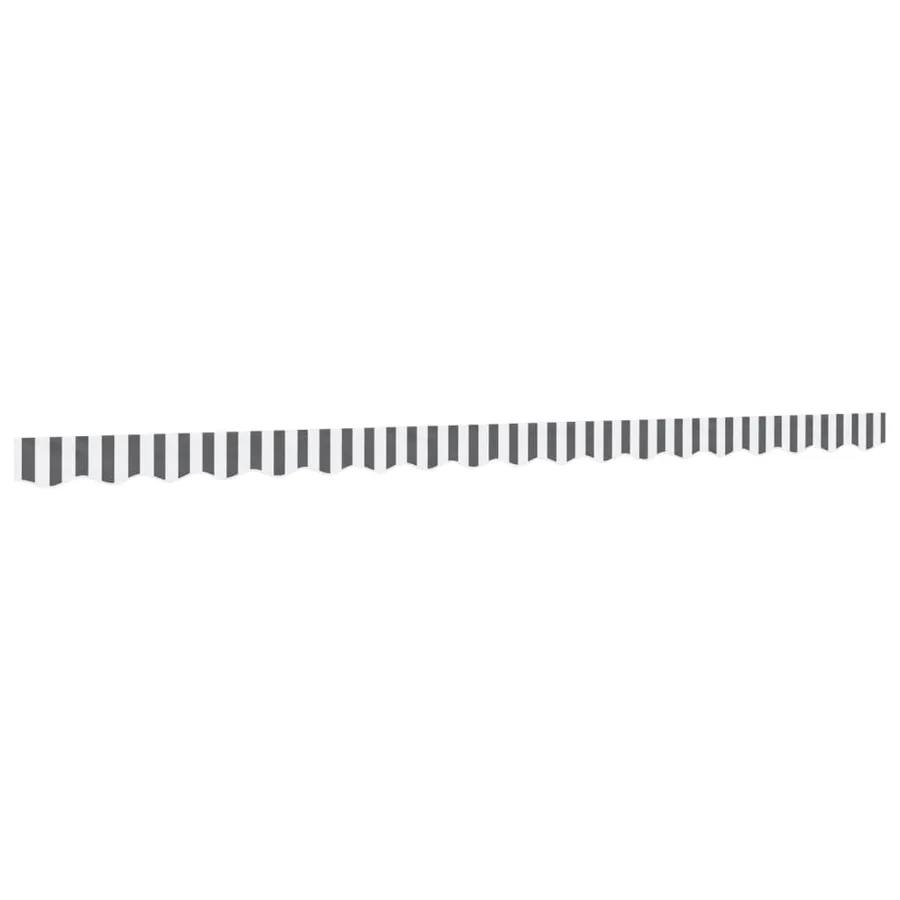 Tissu de remplacement de cantonnière d’auvent anthracite blanc - 2