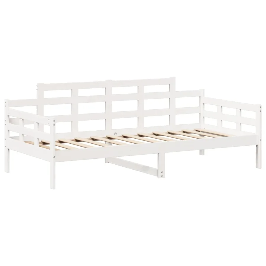 Ensemble de lit de jour et de banc et toit sans matelas blanc - 6