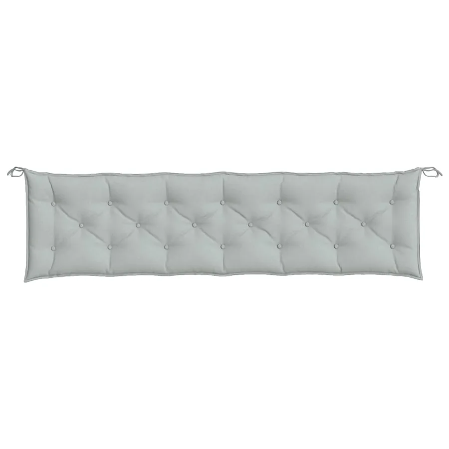 Coussins de banc de jardin lot de 2 gris clair mélangé tissu - 6