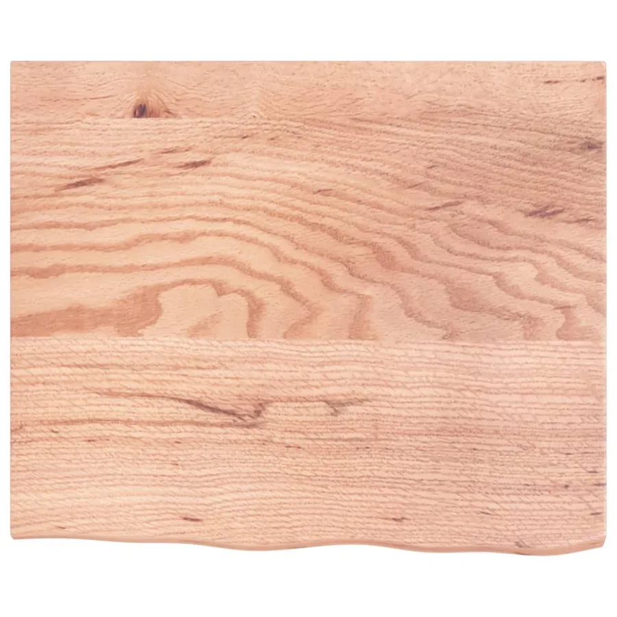 Étagère de vasque murale acier et bois de chêne massif - 8