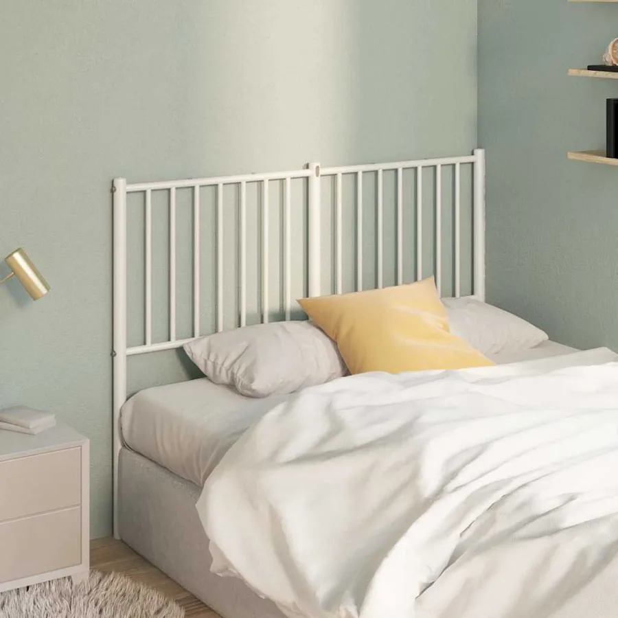 Tête de lit de remplacement métal blanc 120 cm