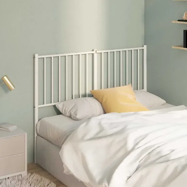 Tête de lit de remplacement métal blanc 120 cm