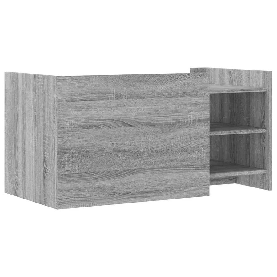 Table basse sonoma gris 100x50x50 cm bois d'ingénierie - 6