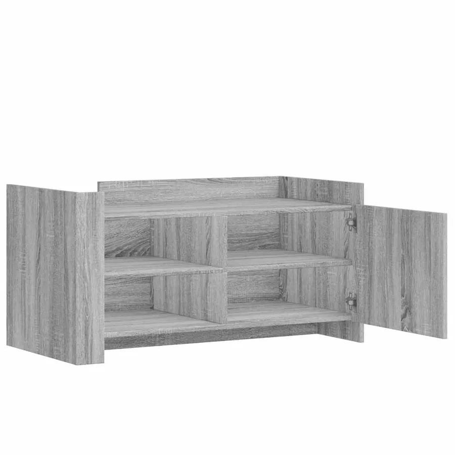 Table basse sonoma gris 100x50x50 cm bois d'ingénierie - 7