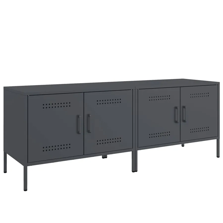 Meubles TV 2 pcs anthracite 68x39x50,5 cm acier - 2