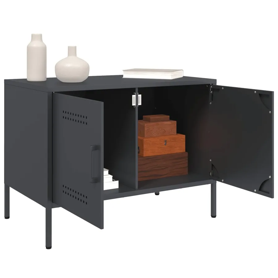 Meubles TV 2 pcs anthracite 68x39x50,5 cm acier - 5